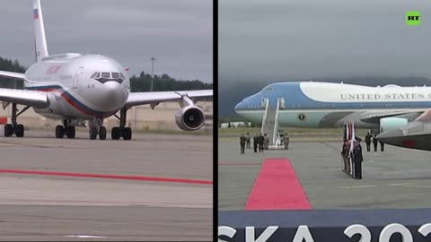 PRIMERAS IMÁGENES de Putin y Trump en el aeropuerto de Anchorage, Alaska