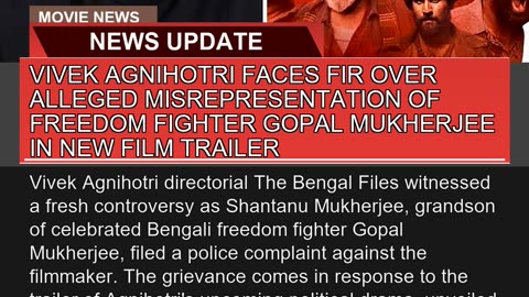 Vivek Agnihotri Faces Fir Over Alleged Misrepresen
