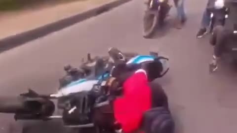 Here comes the parked bus