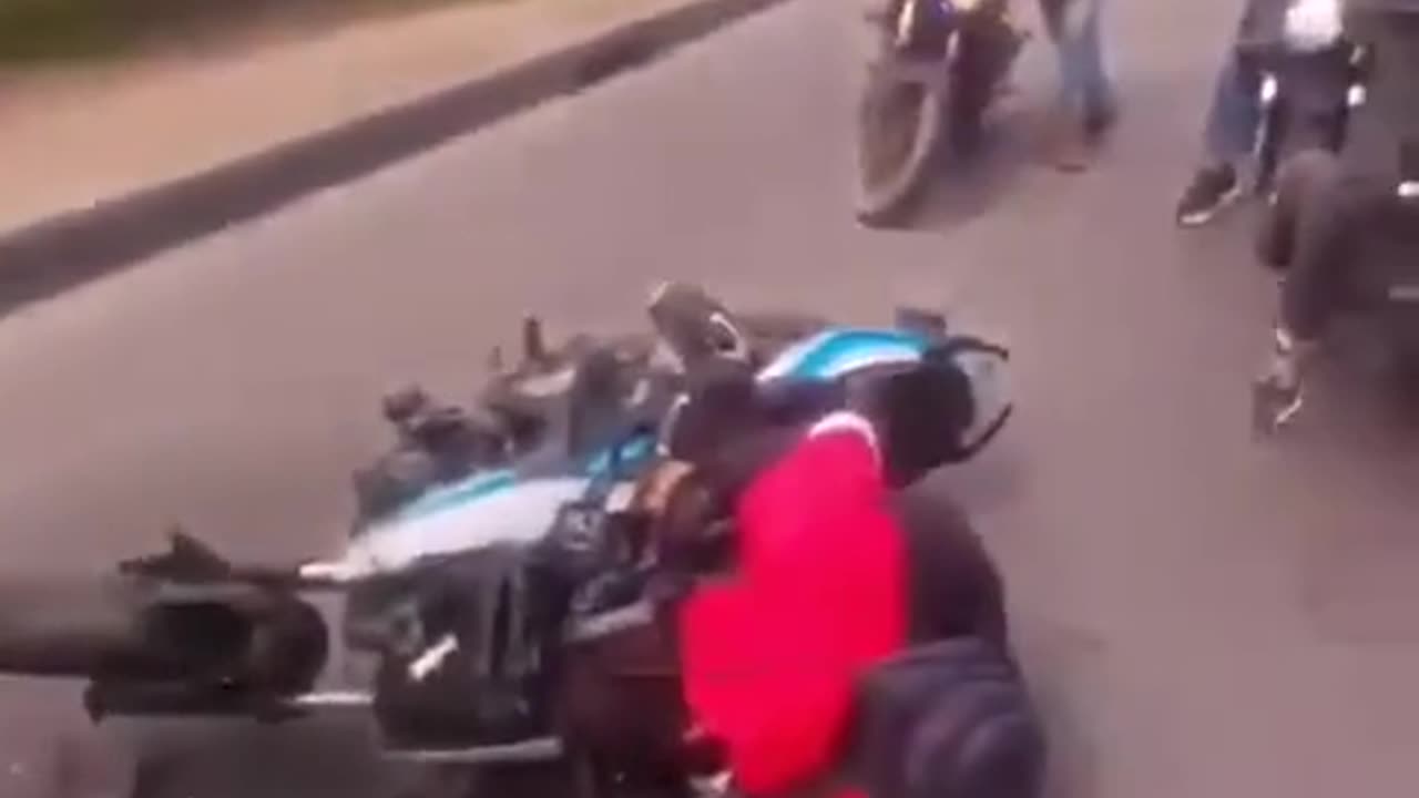 Here comes the parked bus