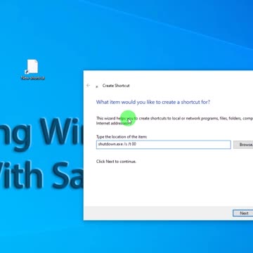 how to create shutdown icon