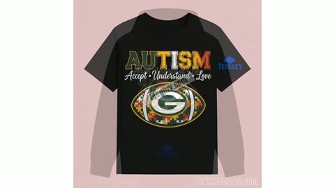 Green Bay Packers Autism Awareness Accept Love Shirt Unisex