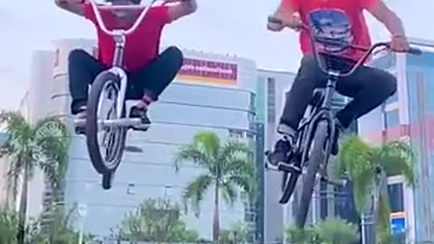 Shocking: yusuf bmx and irfan bmx cycle stunt tik tok video | #shorts #bmx #tren