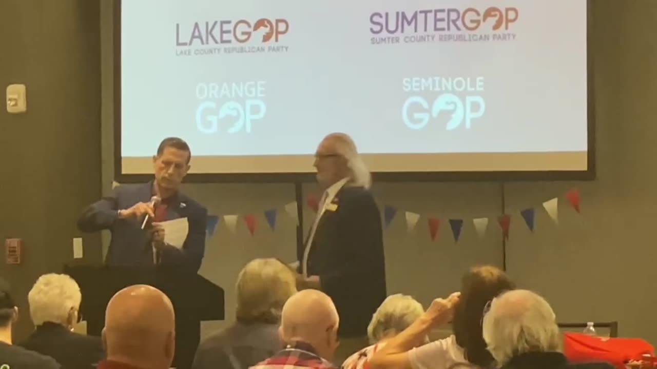 Summary of Republican Party Meeting at Which a Member was Injured by an Officer