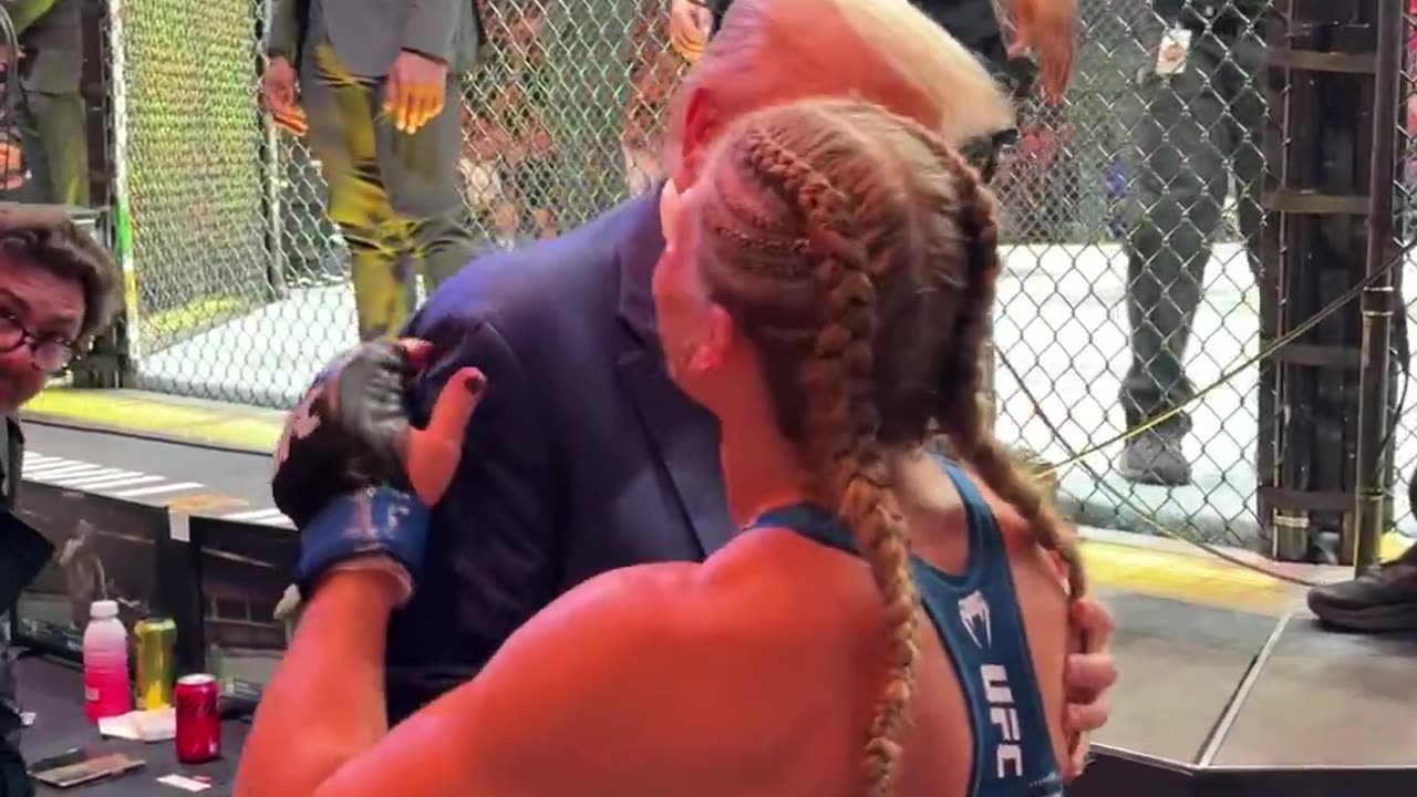 President Donald Trump X UFC Champ Kayla Harrison