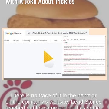 Fact Check: Chick-fil-A Did NOT Drop A Pride Month Ad In June 2025 With A Joke About Pickles