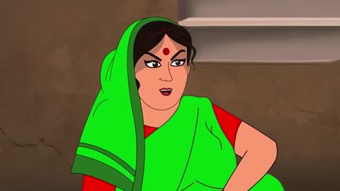 एक घर की पांच पत्नियां - New hindi story - Cartoon video - Moral video