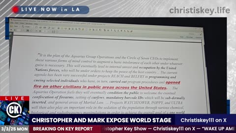 🔴GET THE KEY REPORT - Exclusive INFO HERE ONLY ON The Christopher Key Show