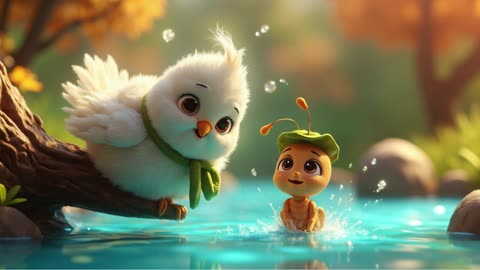 The Ant and The Dove | Moral Story for Kids | Animated Short