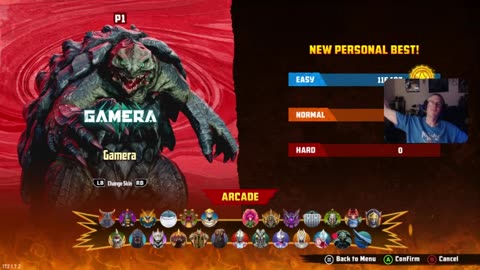 Gigabash Gamera Arcade Mode