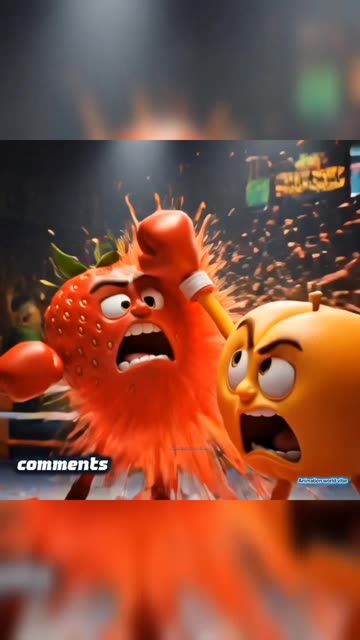 Mango vs Apple Full Fight 😡🥊🥭 | Viral ASMR Shorts#asmr #viral #short#aianimation