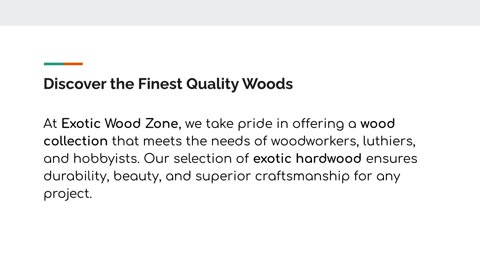 Exotic Wood Zone: Your Destination for Premium Wood Collection