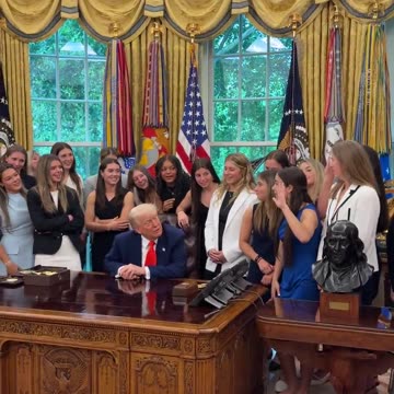 President Donald J. Trump welcomes BK Selects, the US national hockey champions, to the Oval Office.