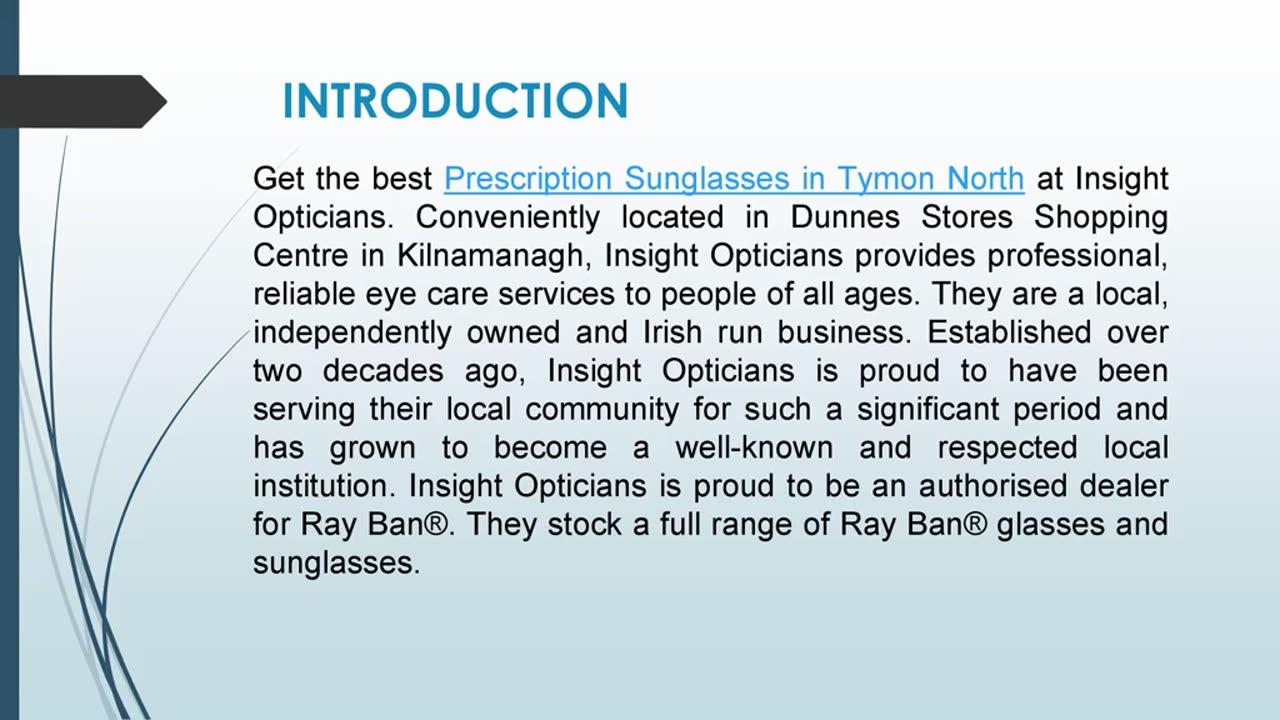 Get the best Prescription Sunglasses in Tymon North