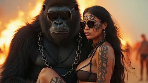 Burning Dust - Girls And Gorillas Rage Money Power (Official Music Video) 2024 #NUDE #NAKED