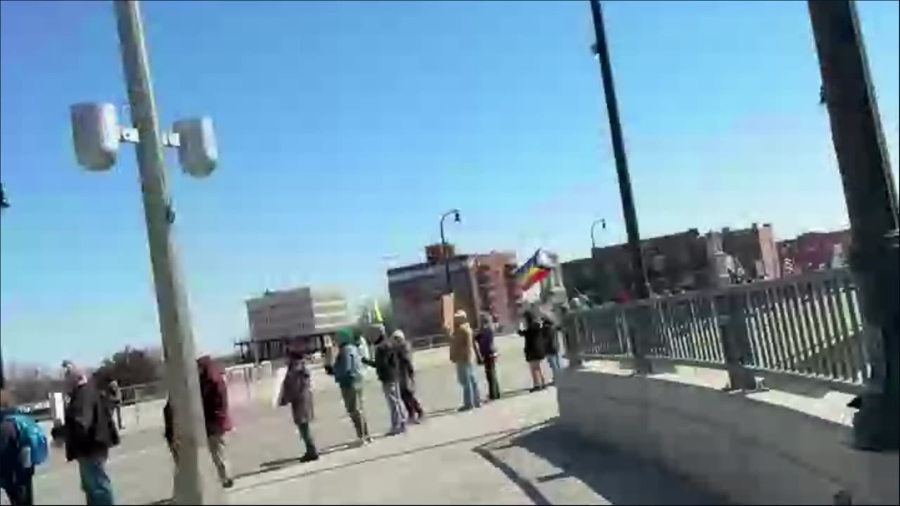 Lindy at a protest