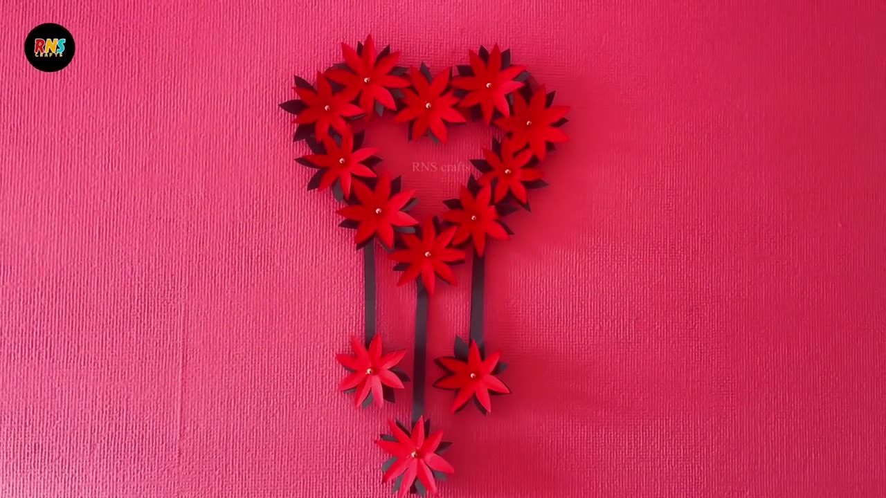 Transform Your Walls! 🌸 Easy Paper Craft Wall Hanging | DIY Home Decoration Ideas