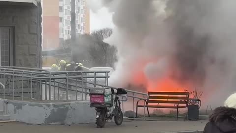 Bomb Rips Though Vehicle of Russian Physicist in Moscow, Who Seems to Have Survived Unscathed