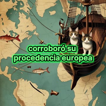 La llegada de los primeros felinos a América.