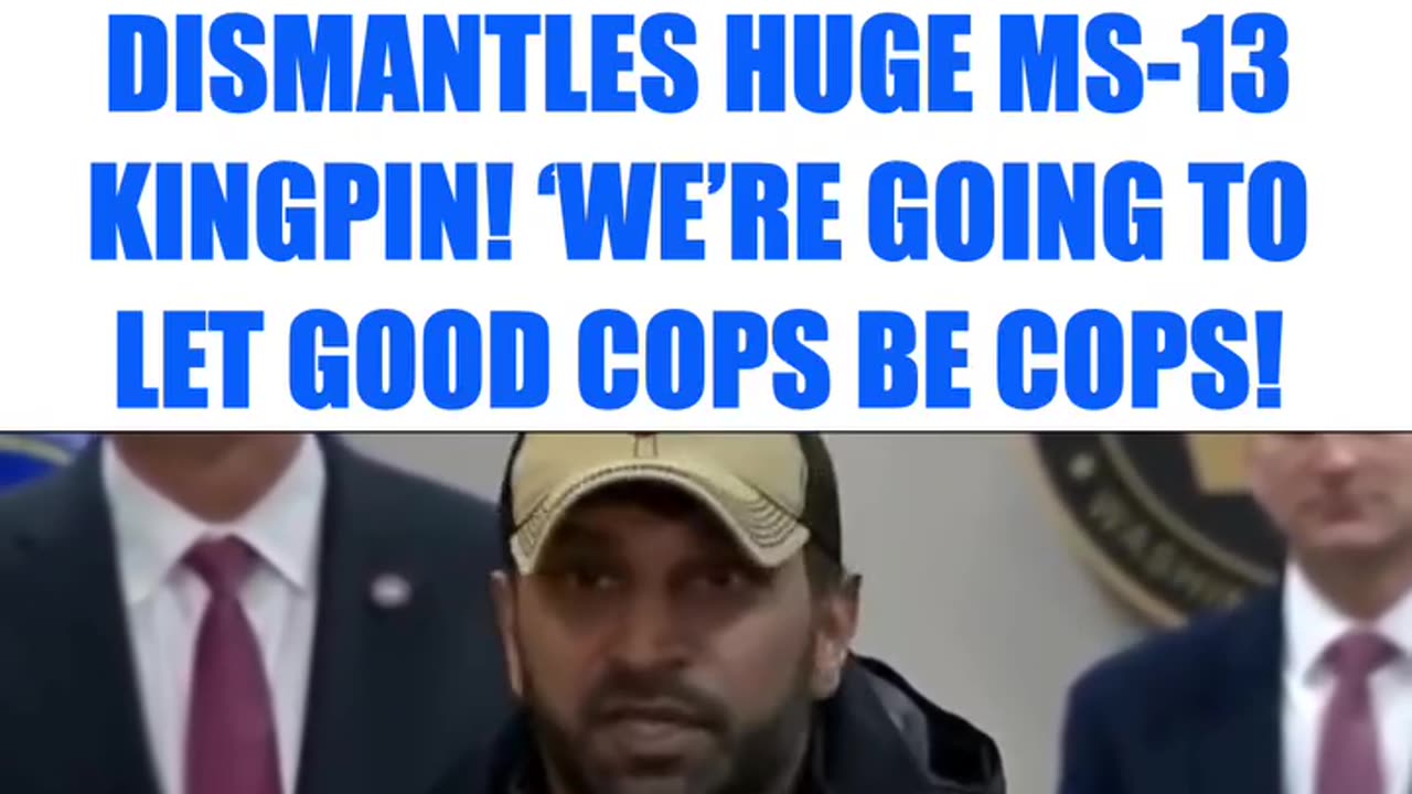 Kash - we're going to let good cops be cops