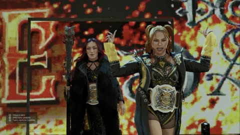 wwe 2k25 219 universe Alba Fyre and Isla Dawn VS Bianca Belair and Jade Cargill