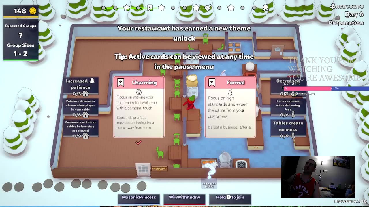 Win With Andrew - PlateUp! - with Tina