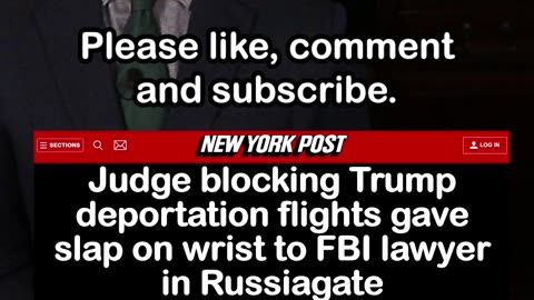 Judge Blocking Trump Deportation Flights Gave Slap on Wrist to FBI Lawyer in Russiagate