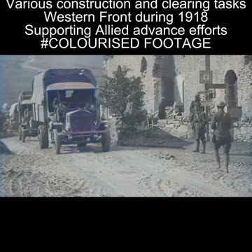 Historical Military Engineering Footage 1918