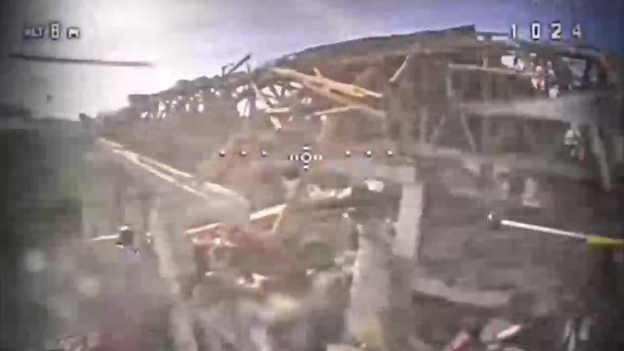 Ukrainian Drones Flying Around Inside of Destroyed Buildings