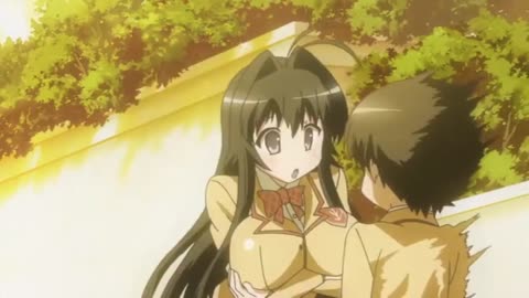 Anime Kankokon-Girl show her love to the boy by using her body