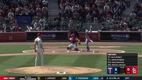 MLB The Show 25 St Louis Cardinals Franchise Game 2 Twins Vs Cardinals CPU Vs CPU