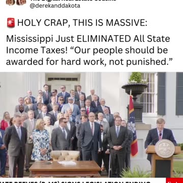 Mississippi Eliminated State Income Taxes!! (CC)