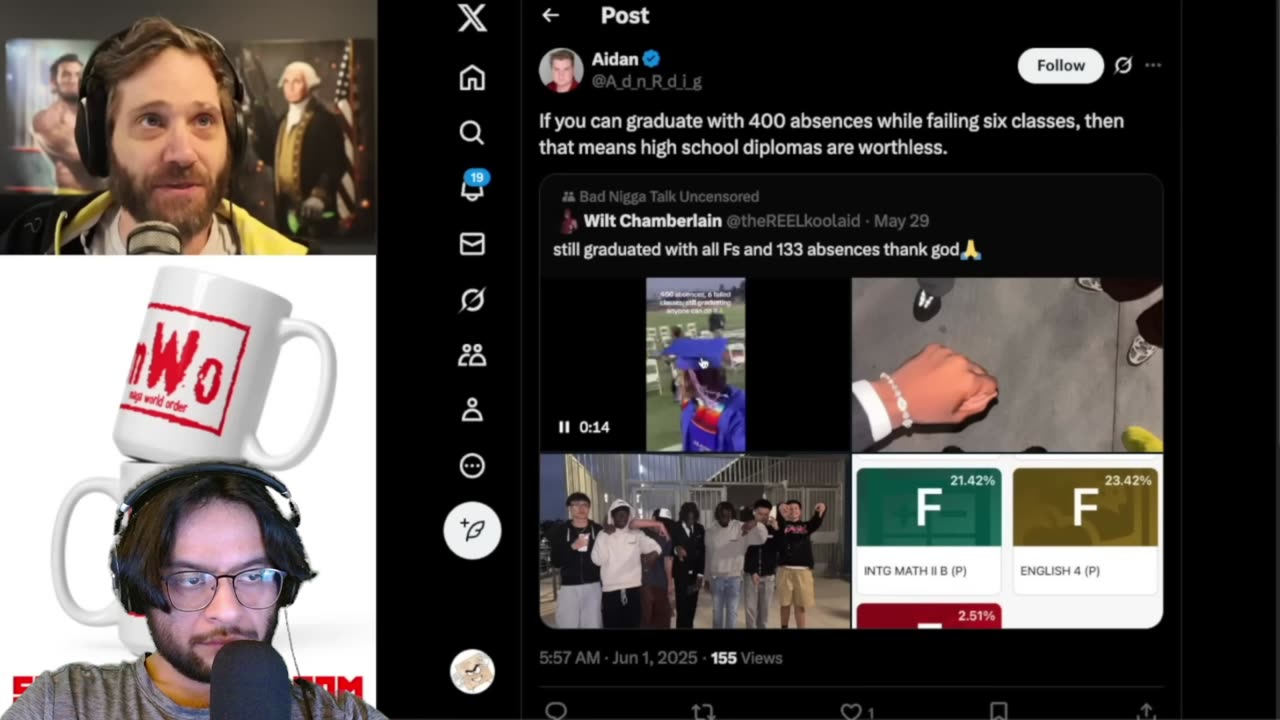 REACT Salty Cracker Mad Guy who had 400 Absences and 6 F's