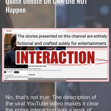 Fact Check: Fictional Jasmine Crockett And Mike Huckabee Bible Quote Debate On CNN Did NOT Happen