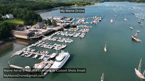 Maine B-Roll (No Sound): Boating on the Harraseeket River, Freeport, Maine Video 6