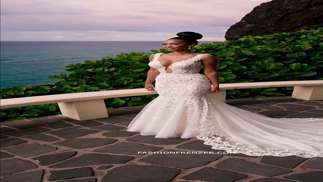 Affordable princess bridal dress with cathedral trains that wow🌟