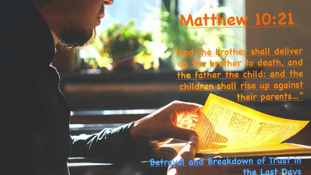 Betrayal and Breakdown - Matthew 10 :21 #scriptureexplained #betrayal