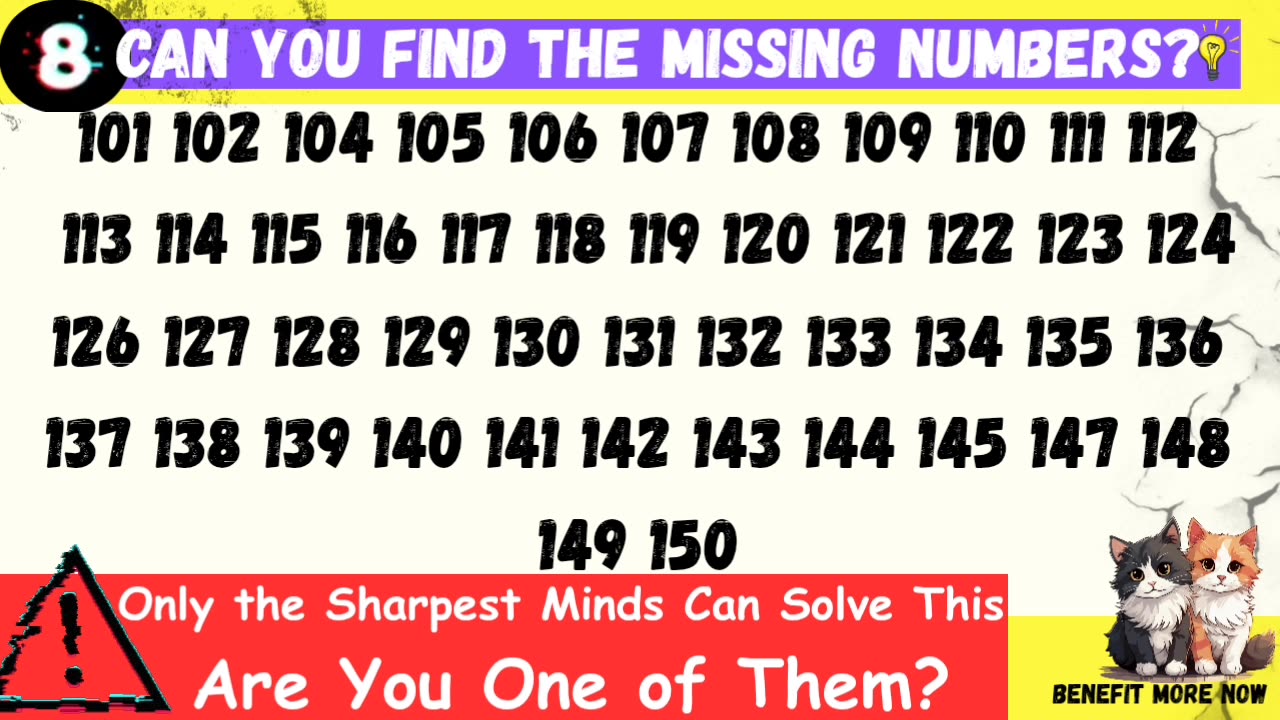 Can you find the missing numbers? (P.2) 🔢