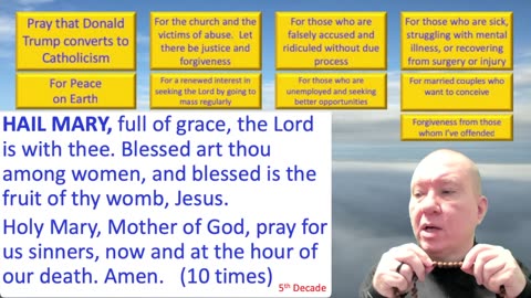 Mary's Daily Live Holy Rosary Prayer at 8:00 p.m. EST 12/15/2025