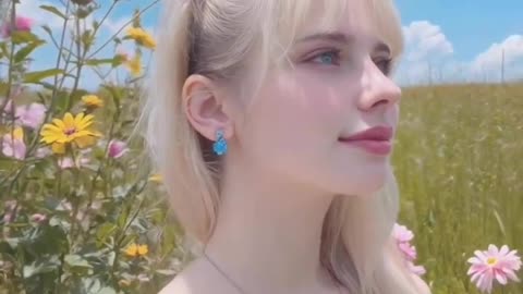 Beautiful girl with a beautiful Morning