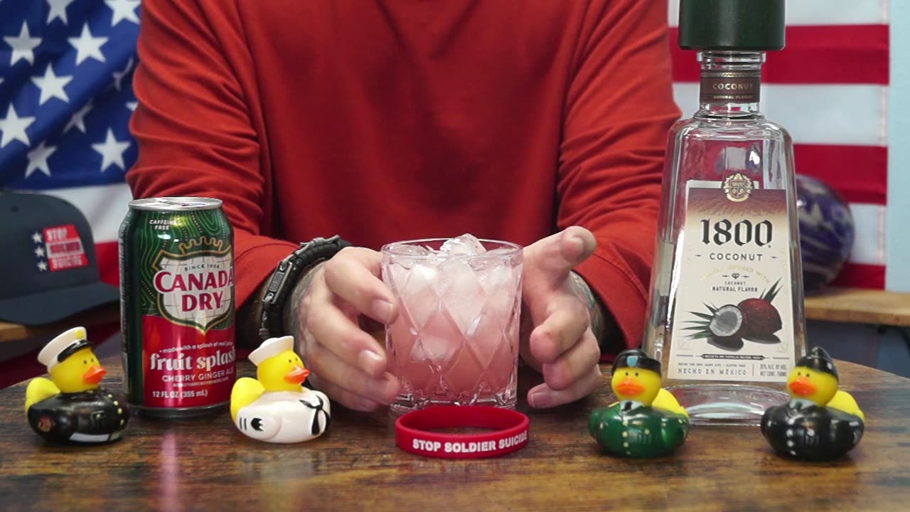 Luther Brown Jr - 1800 Coconut Tequila & Canada Dry Fruit Splash