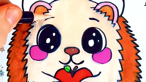 🦔🎀✨ Hedgehog in a Pink Hat • Cozy Kawaii Aesthetic Vibe 💗❄️