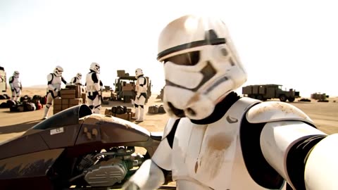 So Much Sand #veo3 #veo3 #stormtrooper #starwarsfan #ai #Vlog #vlogger #jeff #tatooine #sands