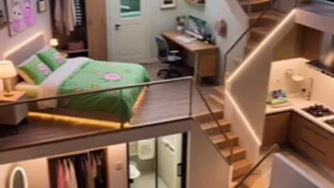 Loft apartment cozy room
