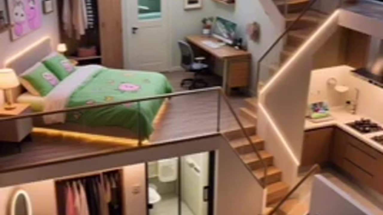 Loft apartment cozy room