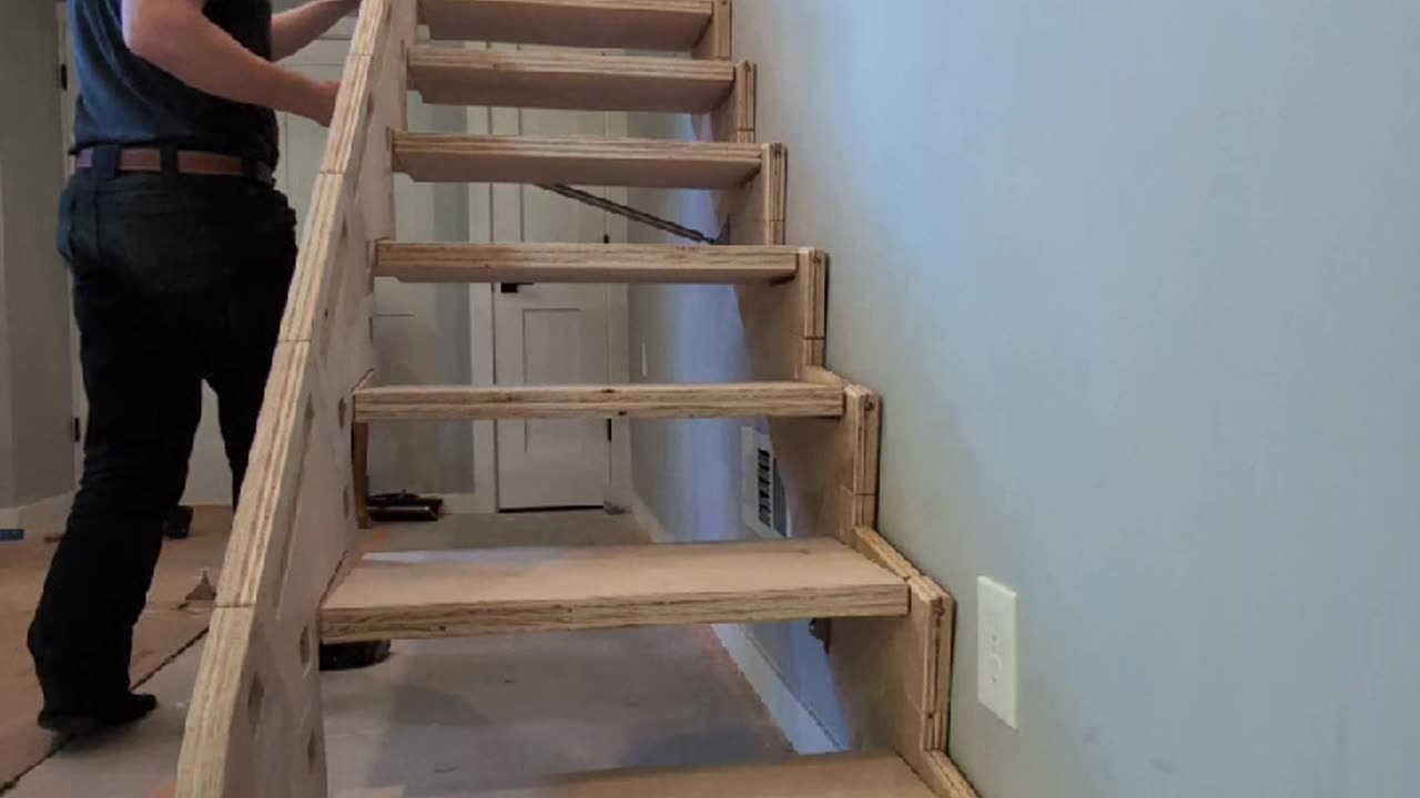 Axiom Folding Stair: Front View