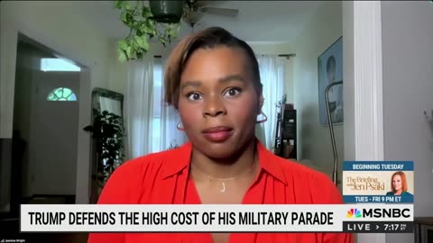MSNBC PANEL UPSET OVER TRUMP'S PARADE