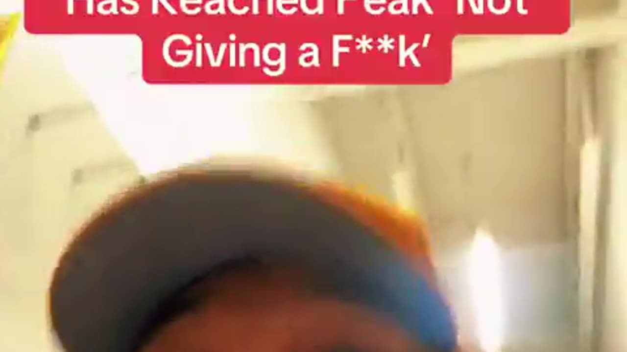 Trump is at the peak of not giving a fuck.