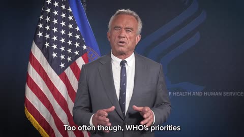 RFK Jr on the USA withdrawing from the W.H.O.