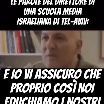 Le parole di un direttore di una scuola media israeliana di Tel-Aviv